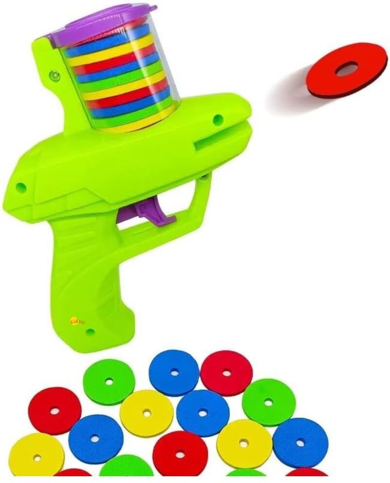 spocco Foam Disc Launcher Toy Gun for Kids Disc Shooting Game Guns & Darts-picture-31