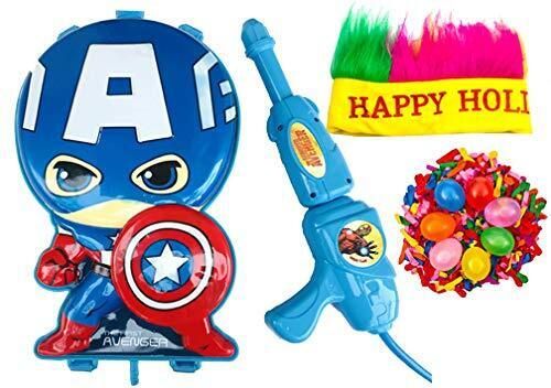 Holi Water Gun with High Pressure Holi Pichkari,Holi Cap and 50 Water Balloons Water Gun-image-12