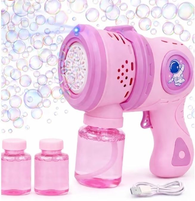 Rechargeable Automatic Bubble Gun Water Gun