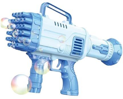 Bubble Solution Indoor and Outdoor Toddlers Bubble Launcher Machine Gun Water Gun-image-2