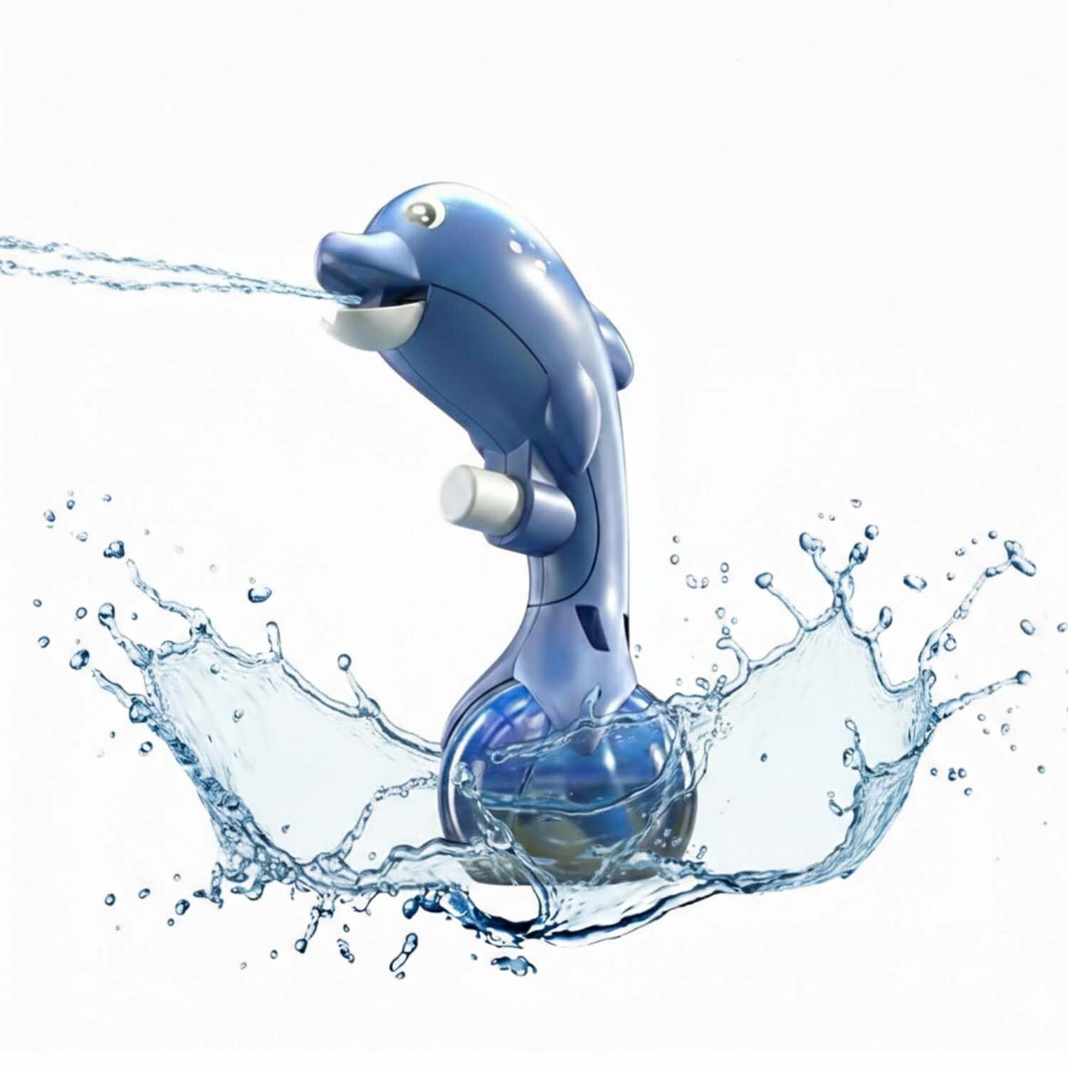 goyal's Holi Pichkari Water Gun for Kids Mini Dolphin Water Gun Cute Handheld Pichkari Water Gun-picture-10