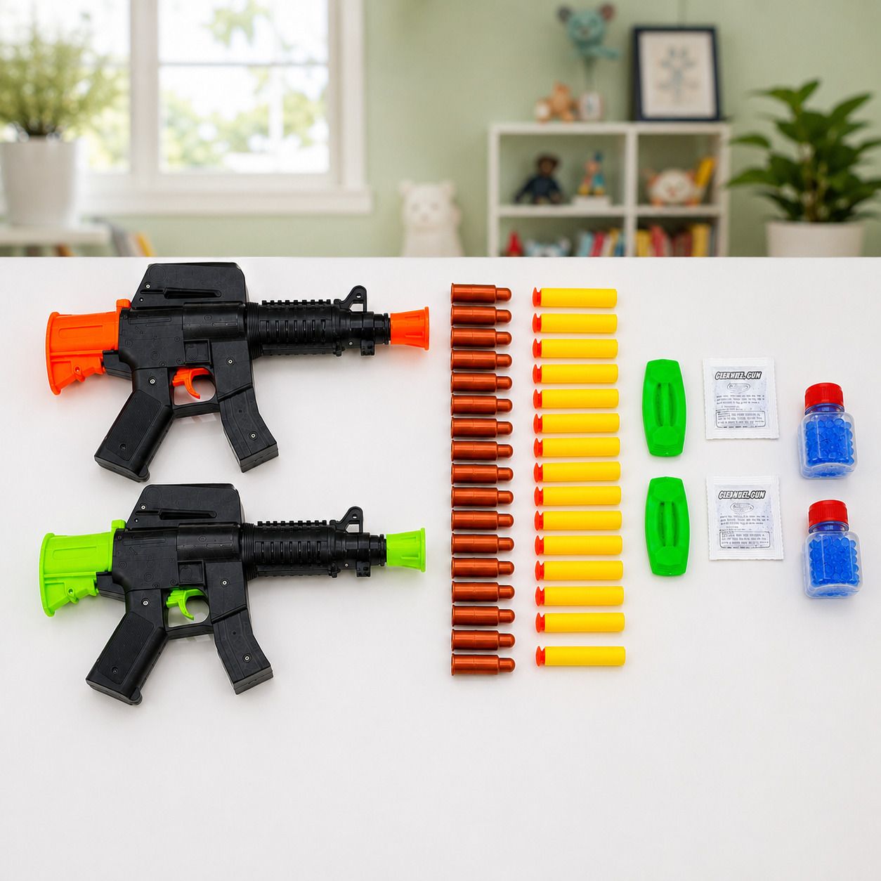 diamond spring 8088 Kids Shooting Game Gun Combo | Soft Foam Dart Toy Set (Pack of 2) Guns & Darts-picture-37