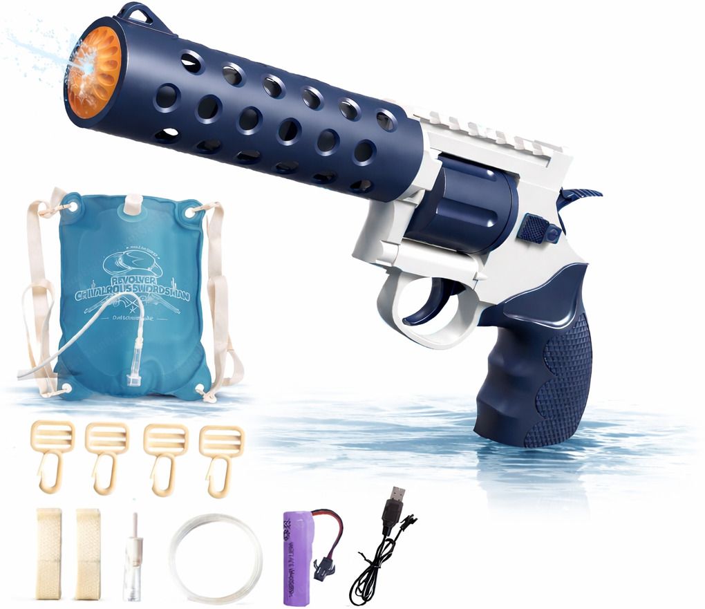 Best Rechargeable Water Gun for Kids, Long-Range High-Pressure Soaker Water Gun