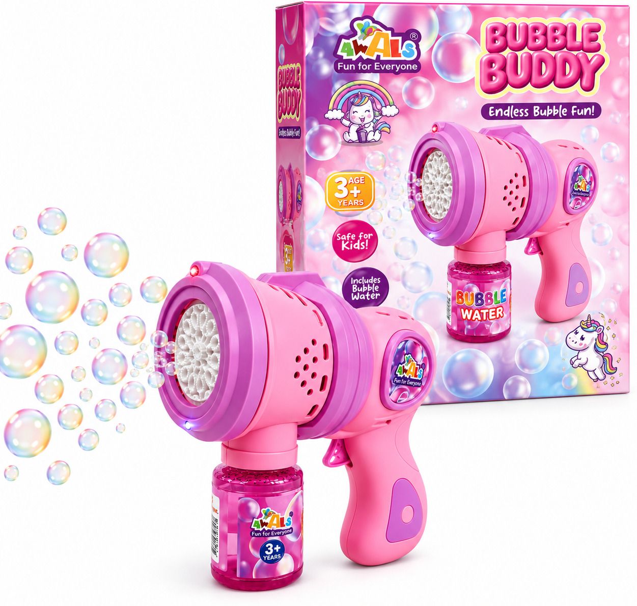 Automatic Bubble Blower Gun | Bubble Machine Toy for Kids Water Gun-image-2