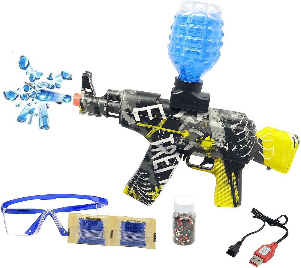 Electric Soft Bullet Blaster Toy Gun, Automatic Shooting Gun for Boys & Girls Water Gun