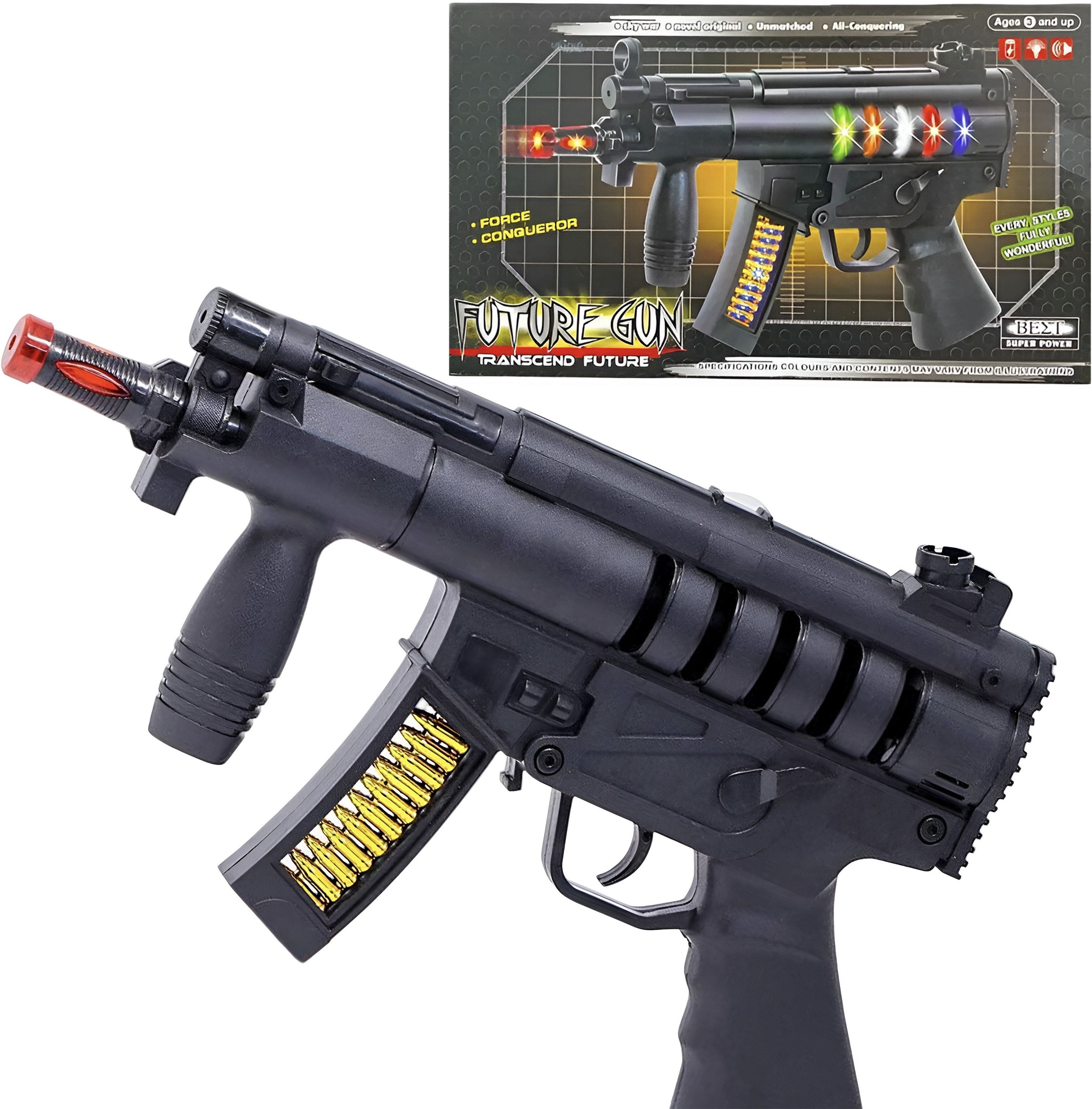 Musical Colorful Toy Gun for Kids with Sound, Light and Vibration-3D Light Toys Guns & Darts-image-26