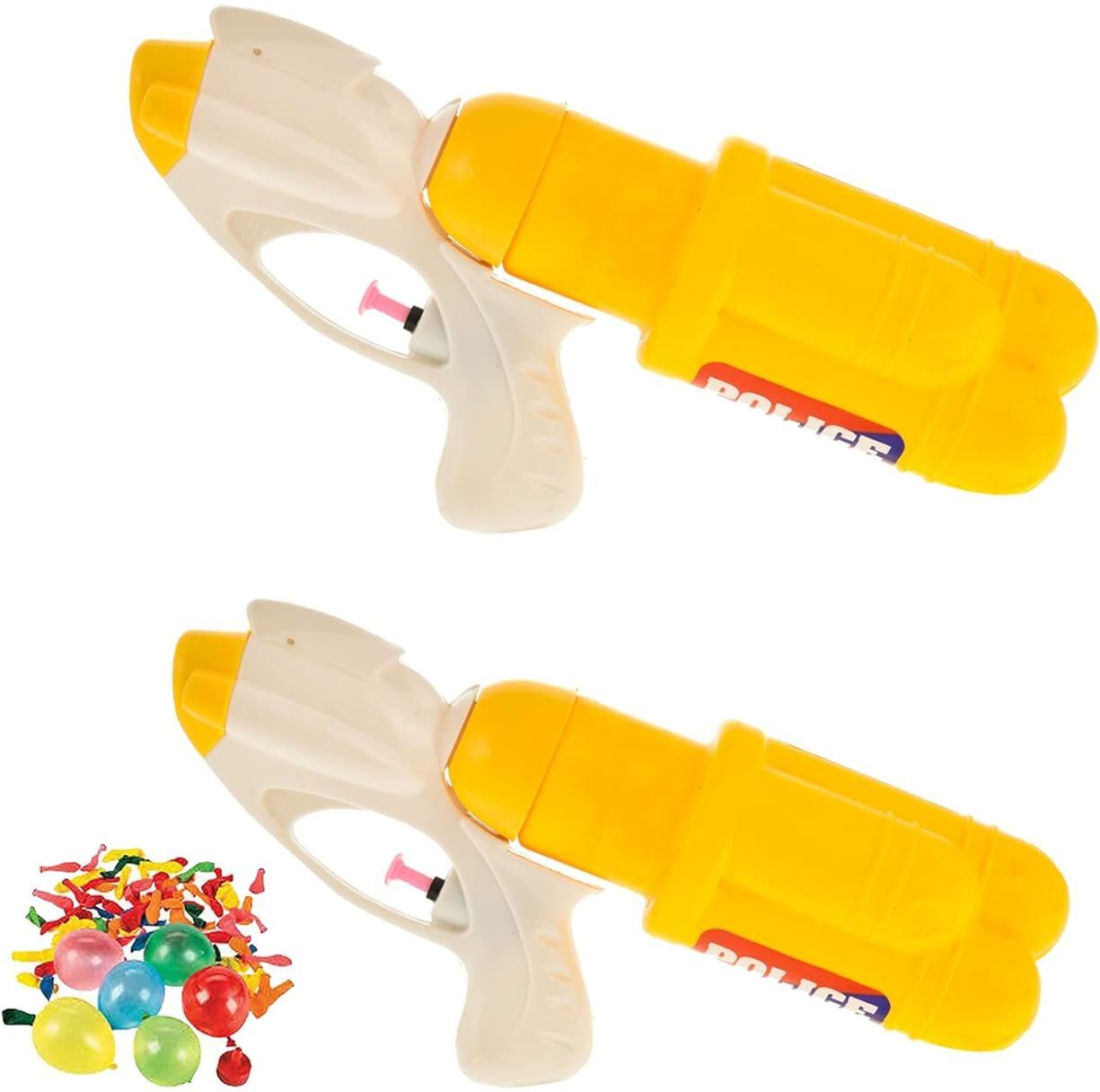 brown leaf (2 Pichkari + 200 Water Balloon)for Kids Holi & Summer Pool Party Fun Water Gun-picture-20