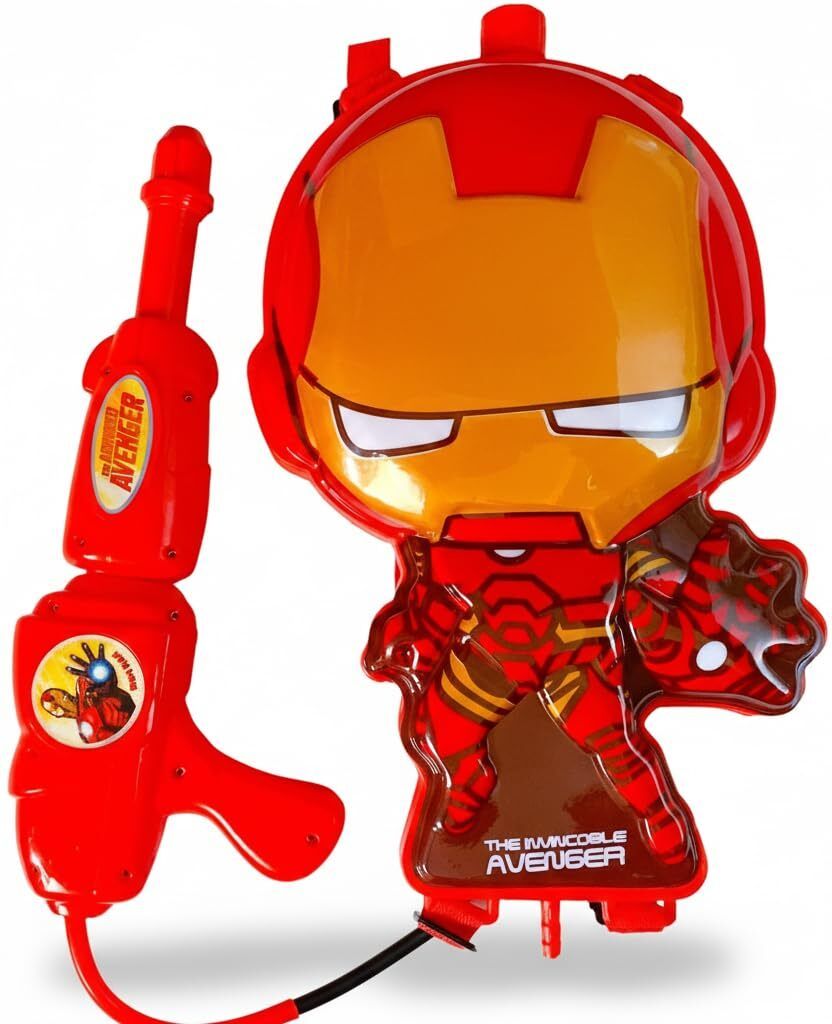 Cartoon Character Theme 3D Backpack Large Capacity Water Tank 1.5L Holi Festival Water Gun-image-41