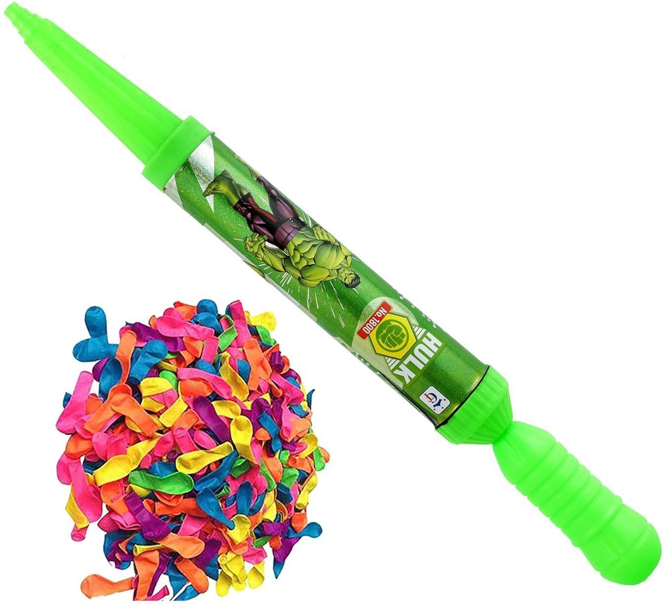 (1 Pichkari +100 Water Balloon)for Kids Holi Festival & Summer Pool Party Fun Water Gun