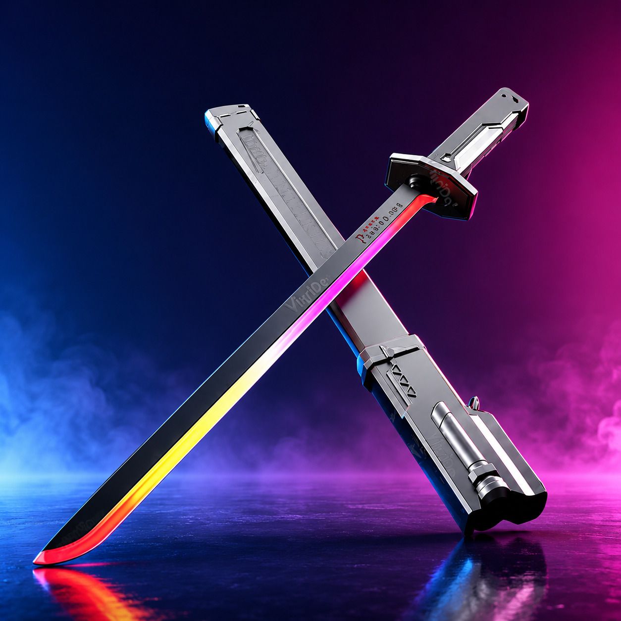 Galaxy Glow LED Light Saber Toy Sword Ninja Gears-image-38