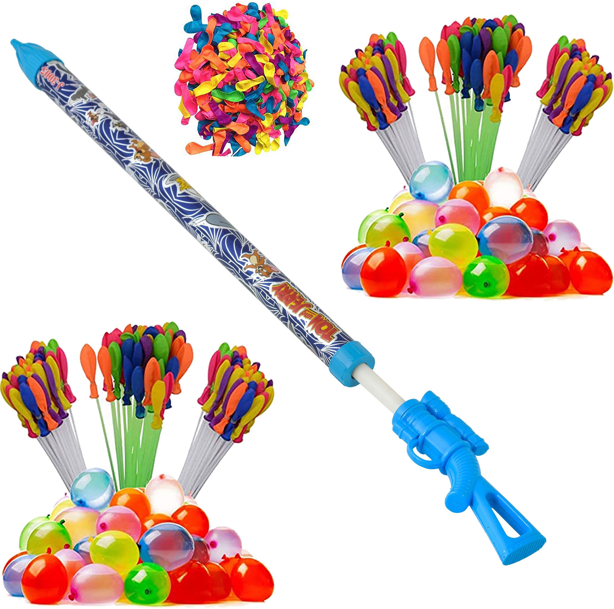 (1 Pichkari + 6 Magic Balloon + 100 Water Balloon)for Kids Holi Pool Party Fun Water Gun-image-25