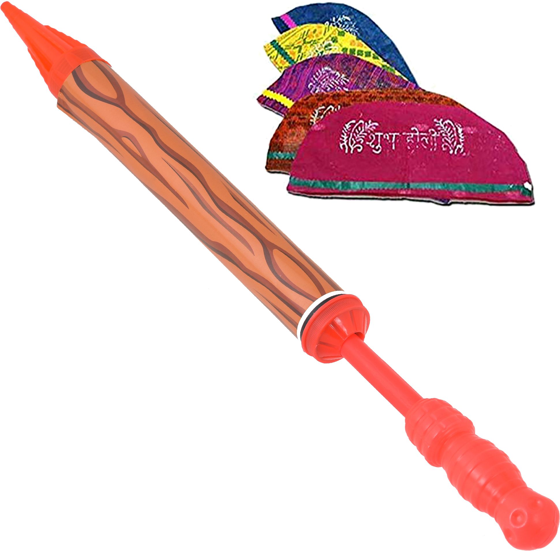 (1 Pichkari + 10 Holi Cap)For Kids Holi Festival & Summer Pool Party Beach Fun Water Gun-image-17