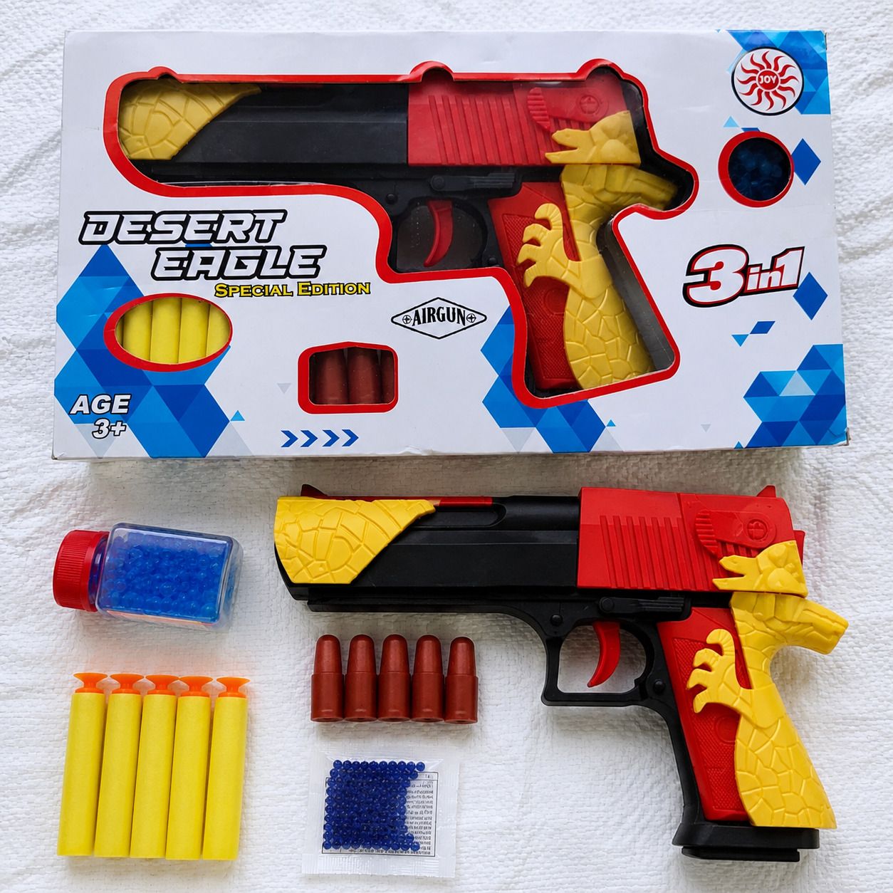 diamond spring Desert Eagle Safe Toy Gun with Foam Darts & Water Bullets | Lightweight Plastic Guns & Darts-picture-32