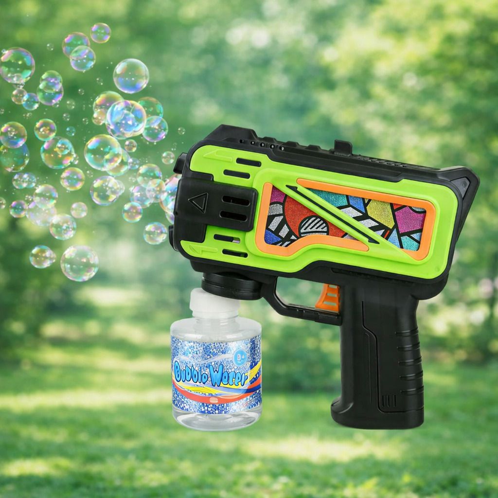 aniloons Handheld Bubble Gun Blaster with Bottle for Parties and Outdoor Fun Water Gun-picture-5