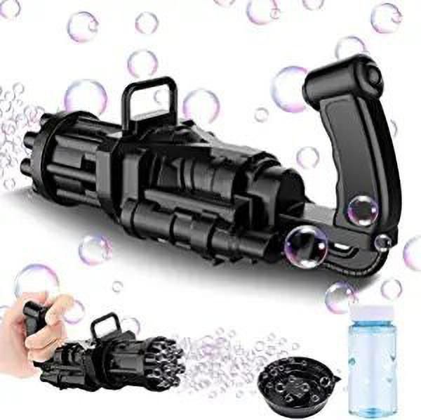 8-Hole Electric Bubbles Gun for Toddlers | Gatling Bubble Gun Outdoor & Indoor Water Gun
