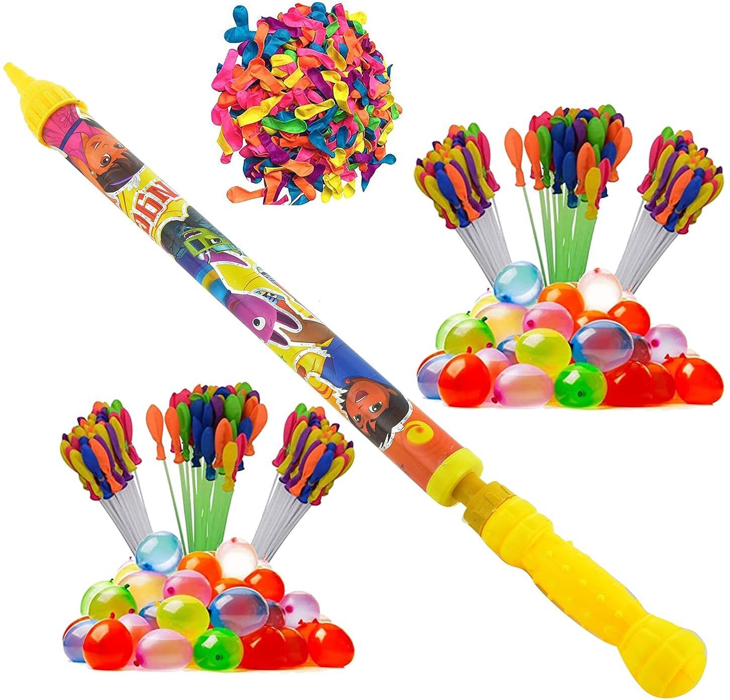 (1 Pichkari+ 6 Magic Balloon+ 100 Water Balloon)for Kids Holi & Pool Party Water Gun-image-45
