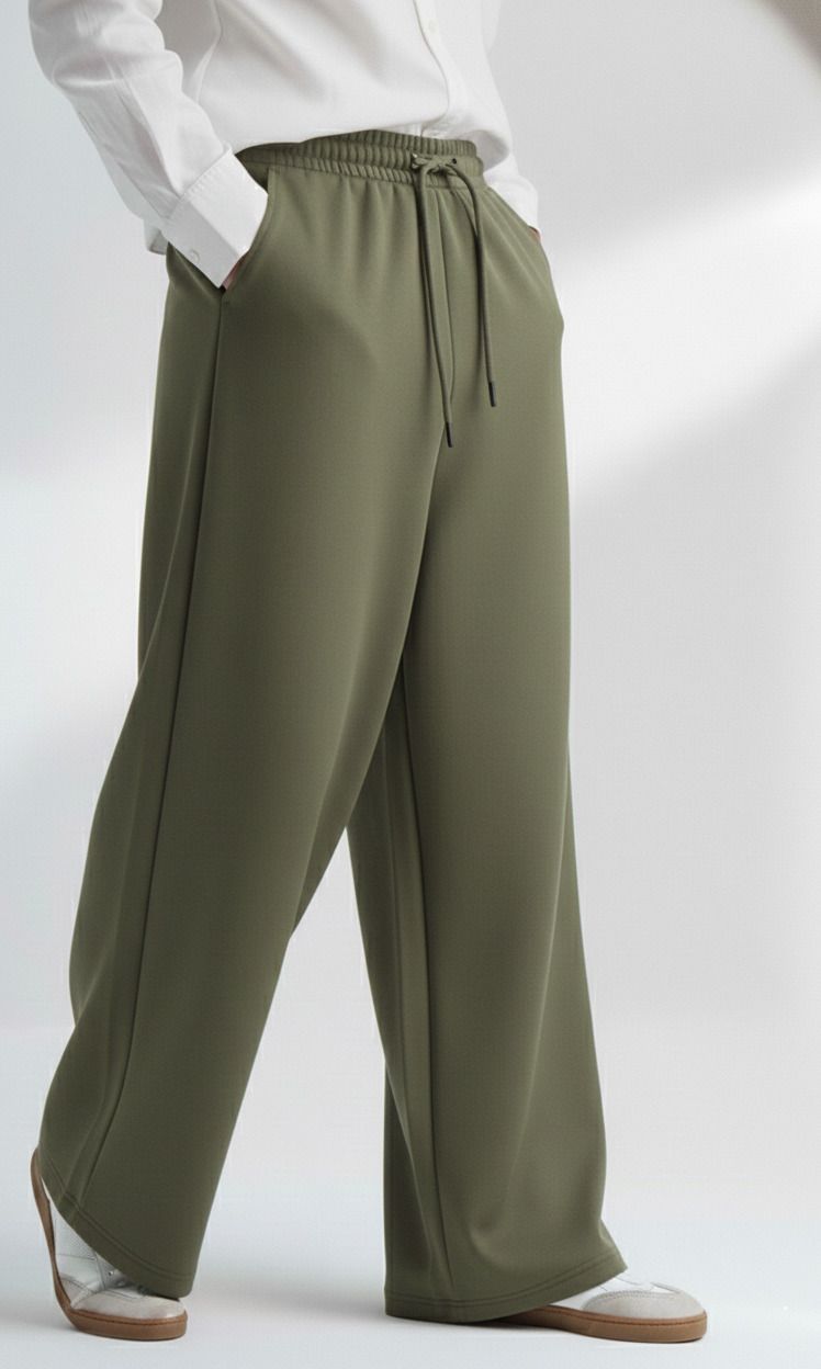 Men Loose Fit Multicolor Cotton Blend Trousers-image-7