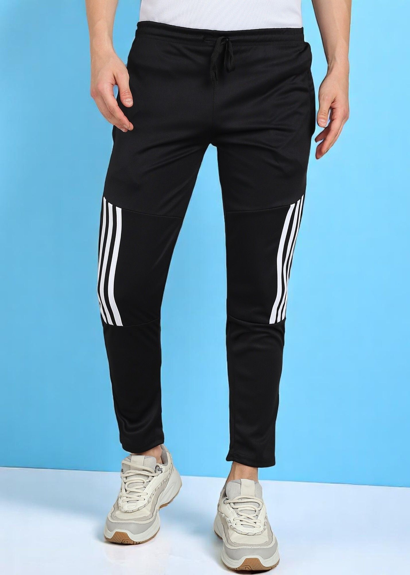 ramzox Men Printed Black Track Pants-picture-35
