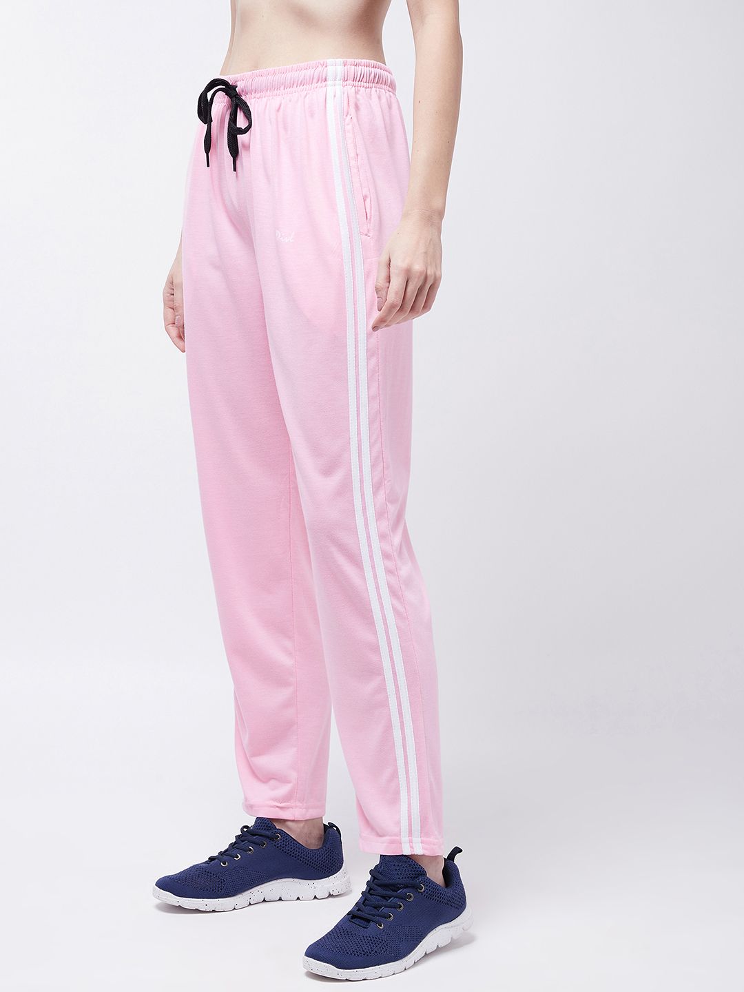 pivl Women Striped Pink Track Pants-picture-10
