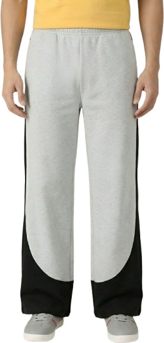 hurainta fashion Men Colorblock Grey Track Pants-picture-20