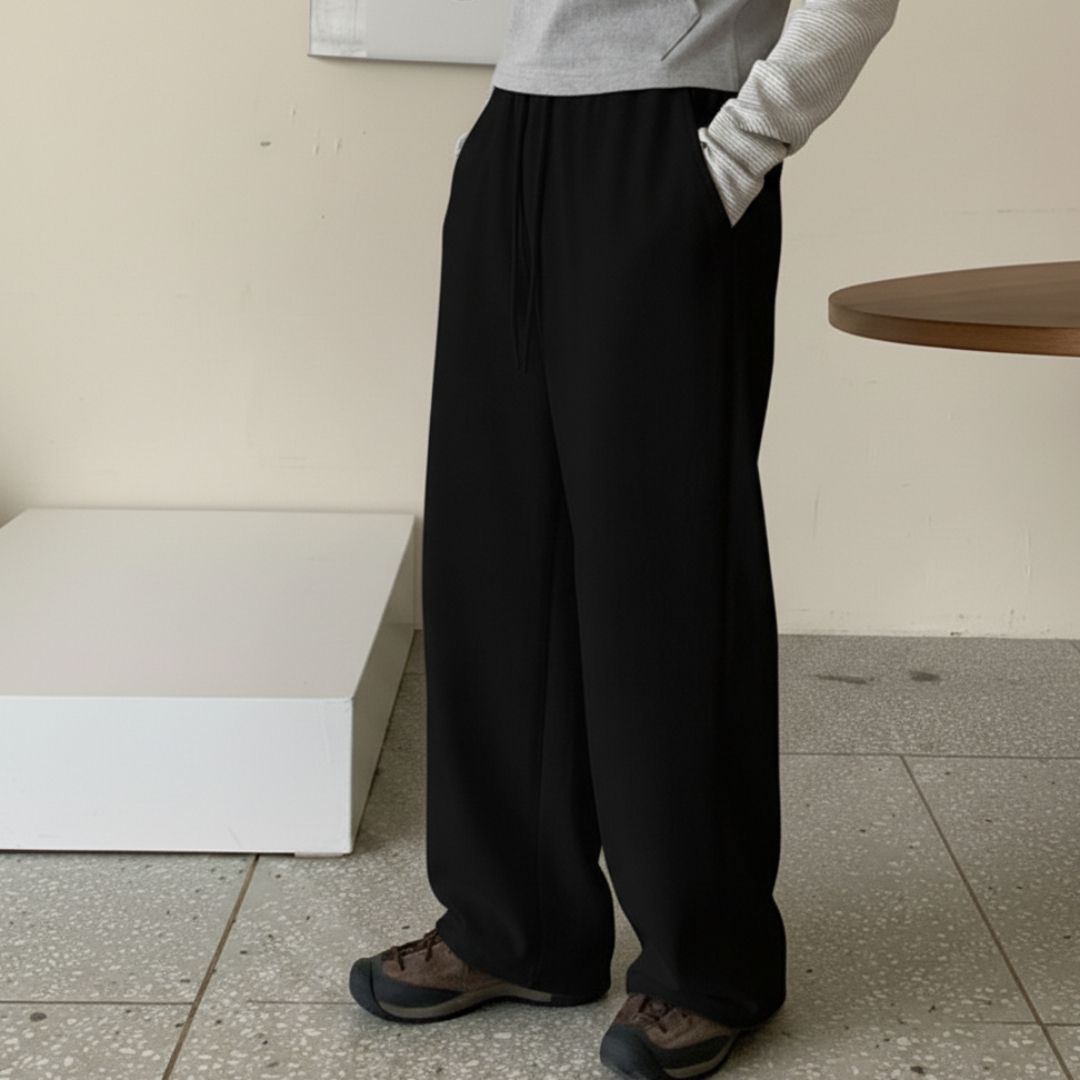irondye Women Solid Black Track Pants-picture-31