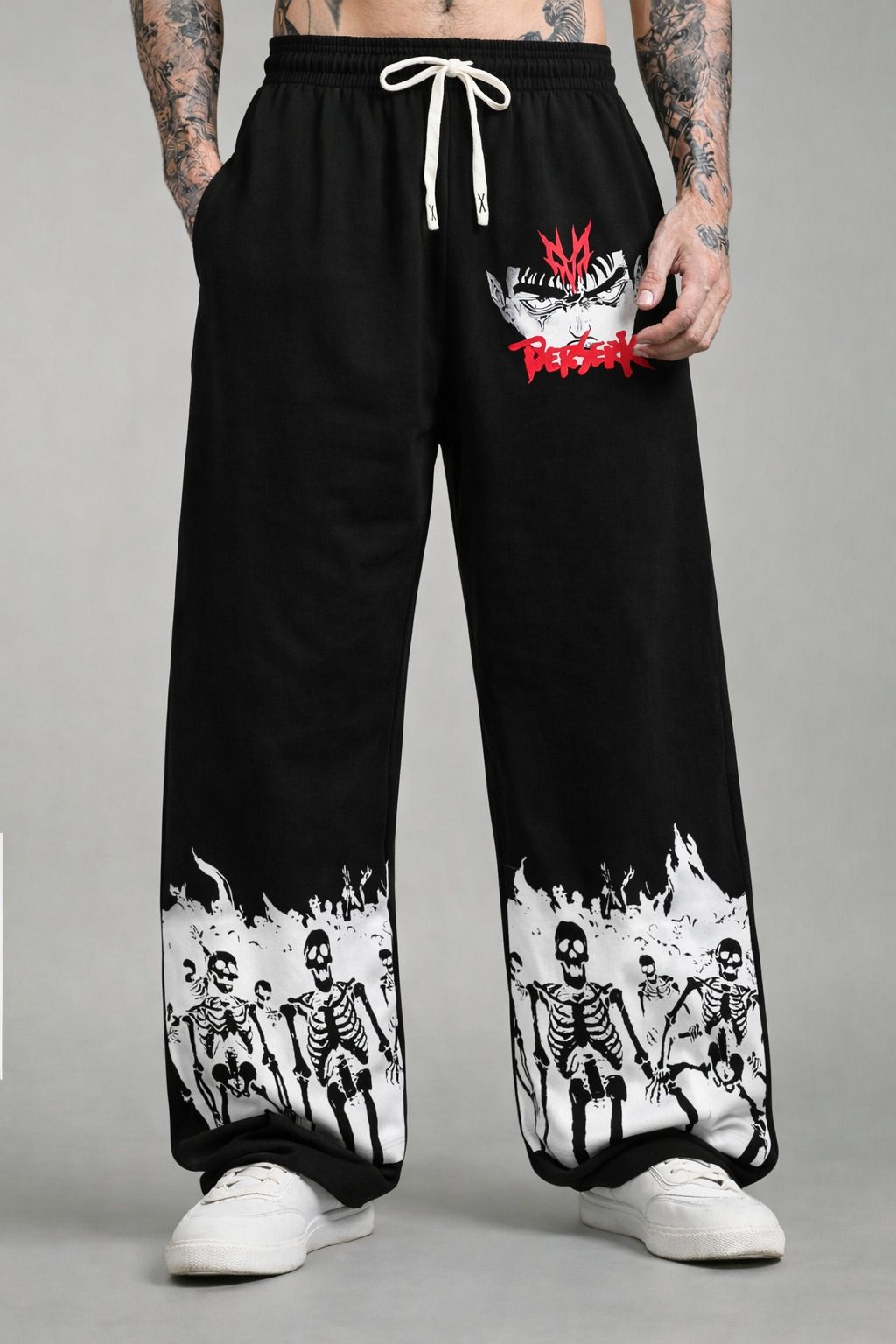 zentik Men Printed Black Track Pants-picture-12