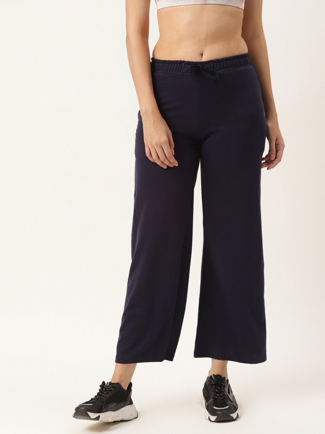 femea Women Solid Blue Track Pants-picture-11