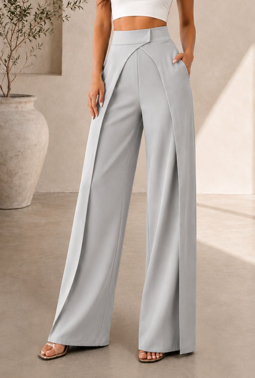 glamsystyle Women Solid Grey Track Pants-picture-47
