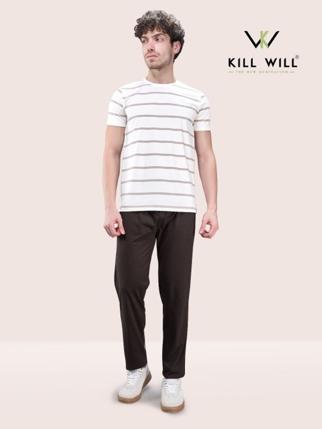 killwill Men Solid Brown Track Pants-picture-48