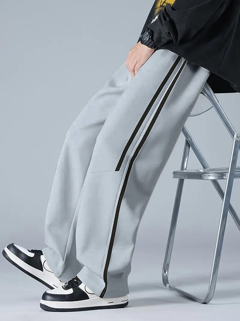 Men Striped Multicolor Track Pants-image-44