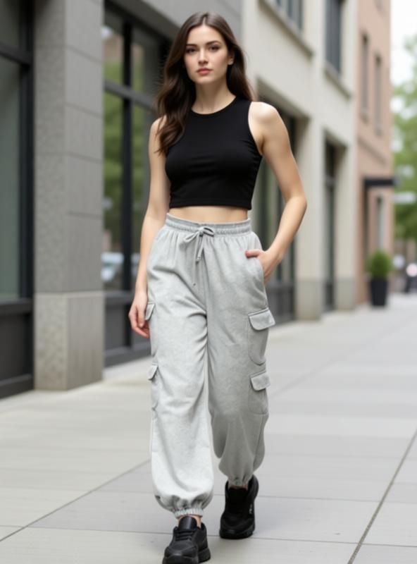 miskis Women Solid Grey Track Pants-picture-11