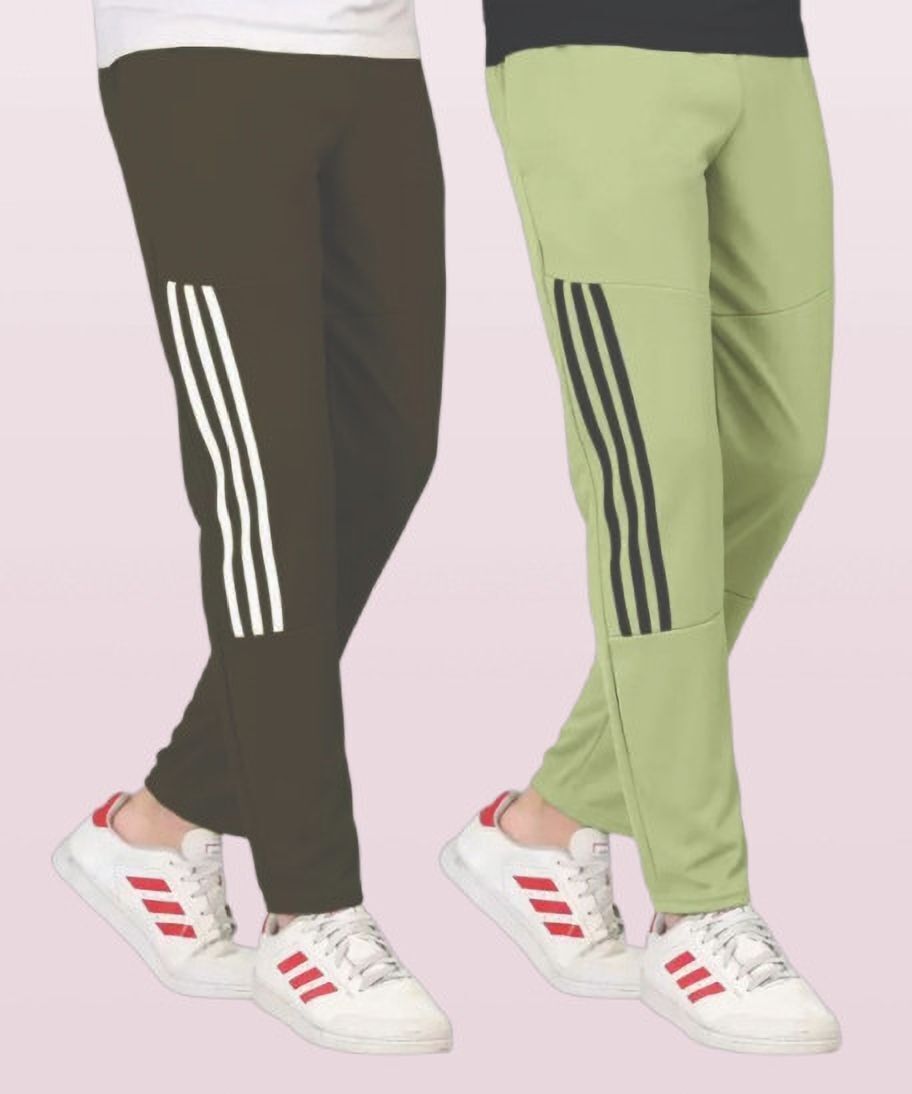 covetvolo trends Pack of 2 Men Solid Grey Track Pants-picture-33