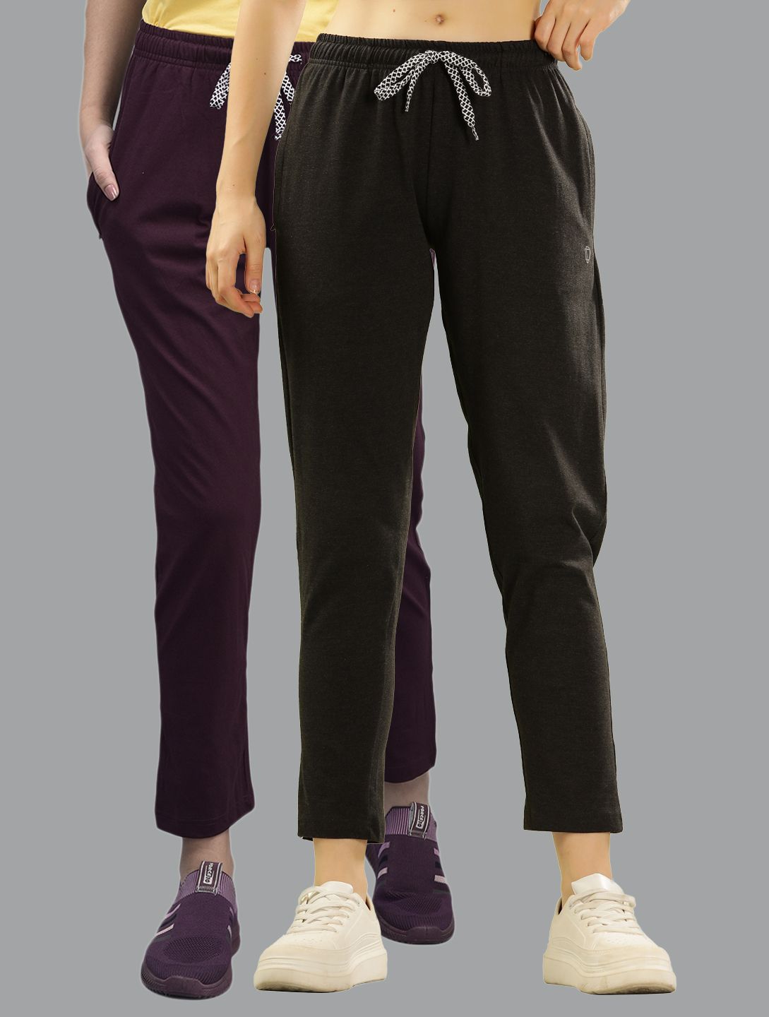 dollar Pack of 2 Women Solid Multicolor Track Pants-picture-21