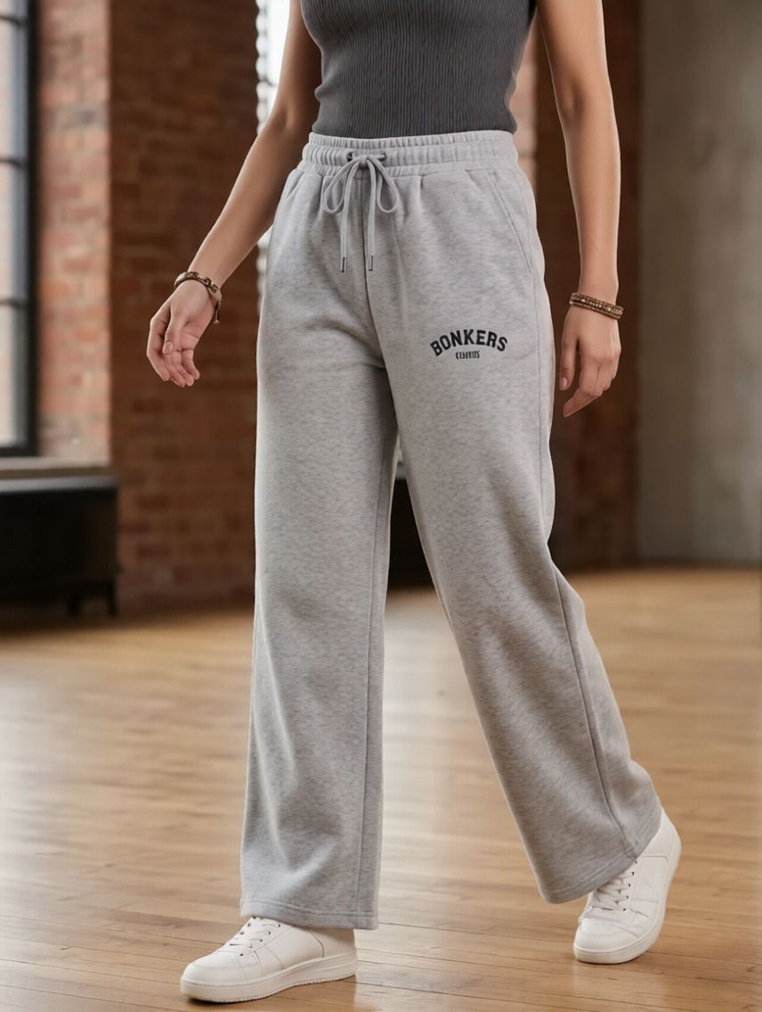 Women Printed Grey Track Pants-image-39