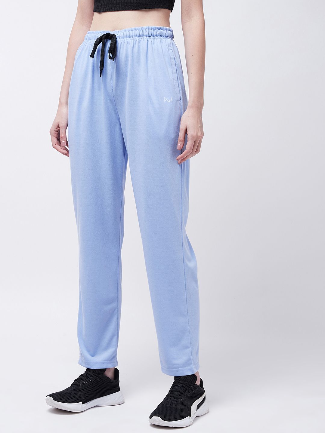 pivl Women Solid Light Blue Track Pants-picture-16
