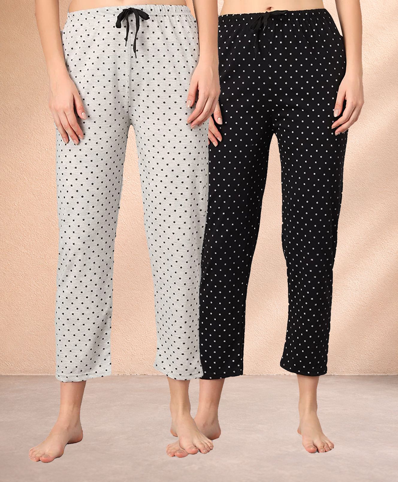 dreambe Pack of 2 Women Printed Multicolor Track Pants-picture-21