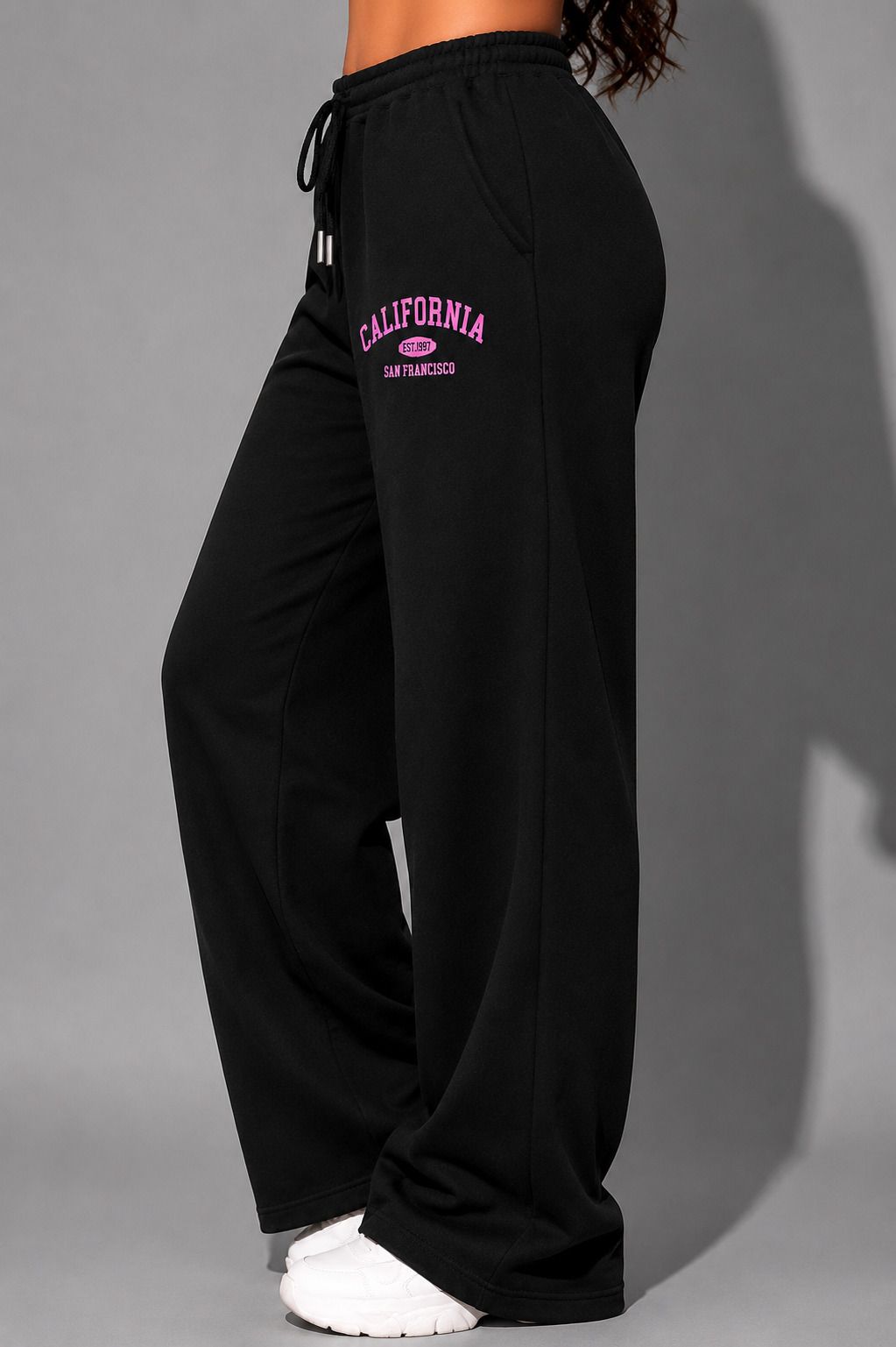 the nerd point Women Printed Black Track Pants-picture-24