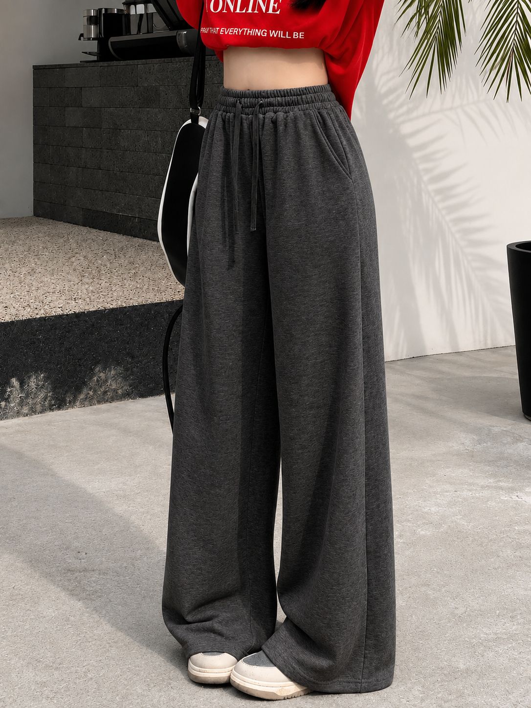 pravaha Women Solid Grey Track Pants-picture-11