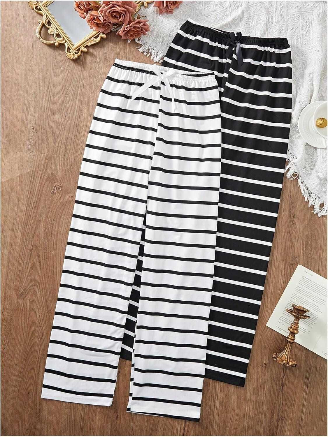 baeship Pack of 2 Women Checkered Black Track Pants-picture-21