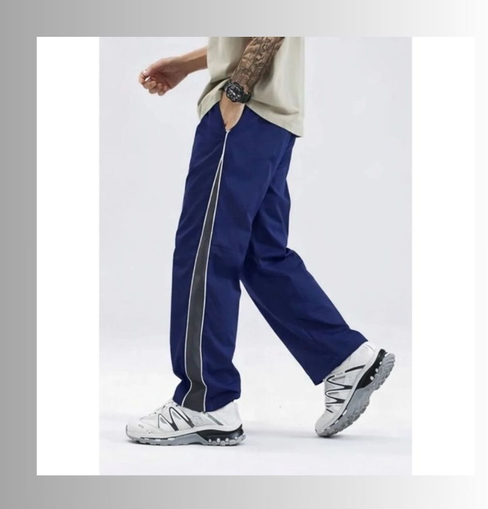 dinsha Men Striped Blue Track Pants-picture-5