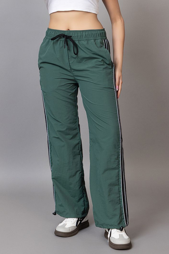baystreet Women Striped Green Track Pants-picture-14