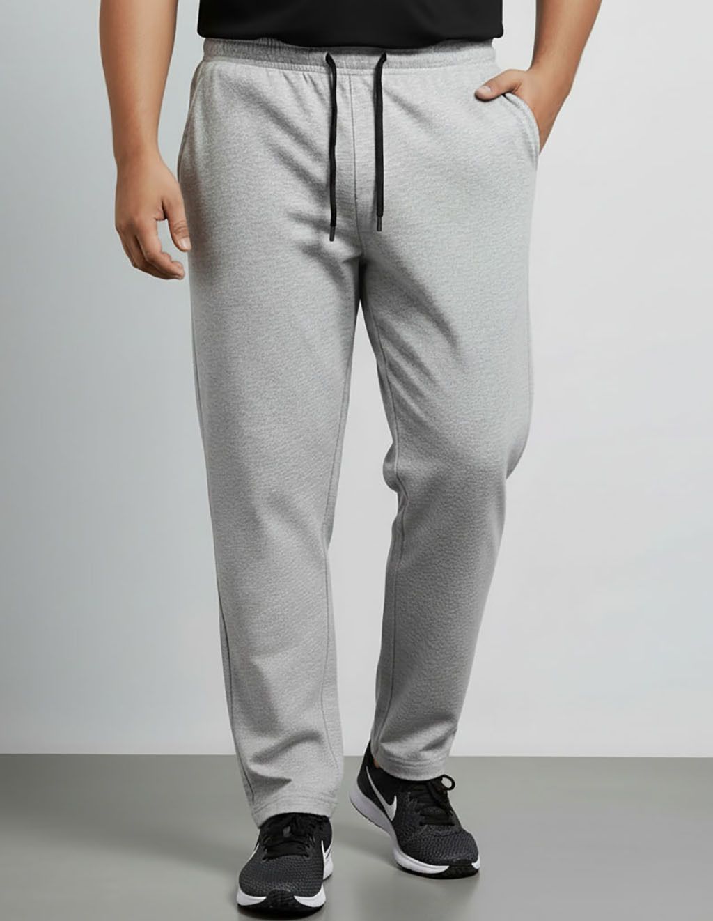 moda rapido Men Graphic Print Grey Track Pants-picture-25