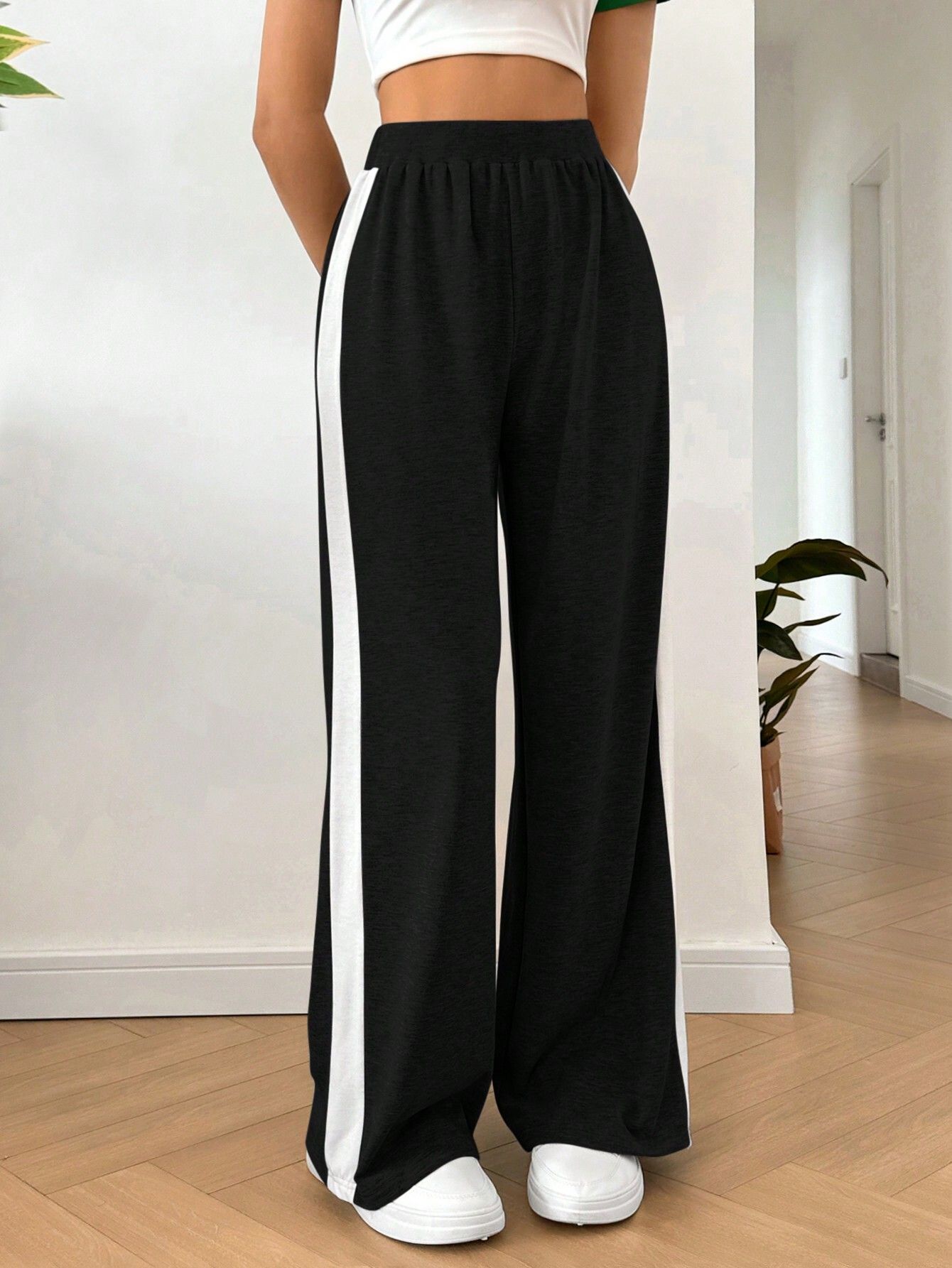 dockstreet Women Solid Black Track Pants-picture-15