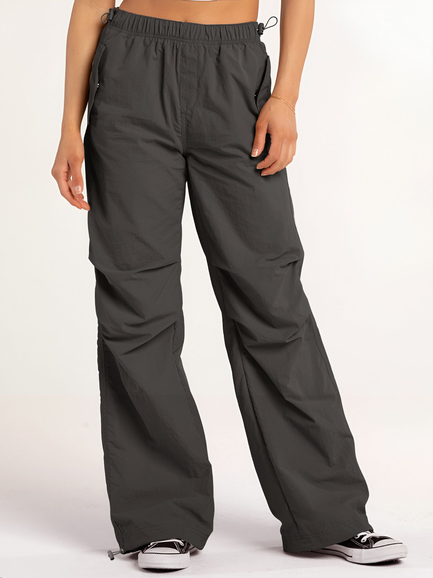 maniac Women Solid Grey Track Pants-picture-26