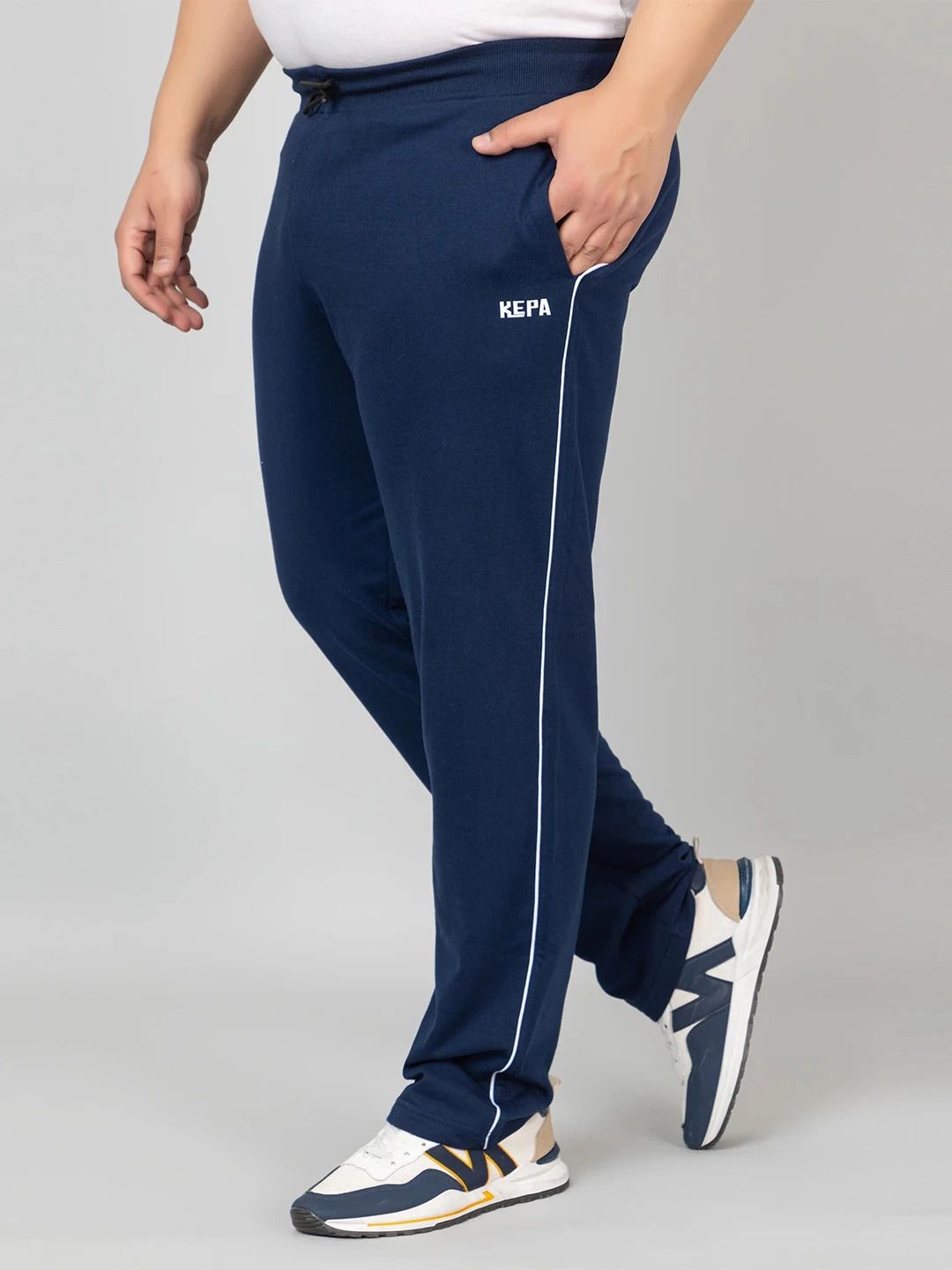 kepa Men Solid Blue Track Pants-picture-11