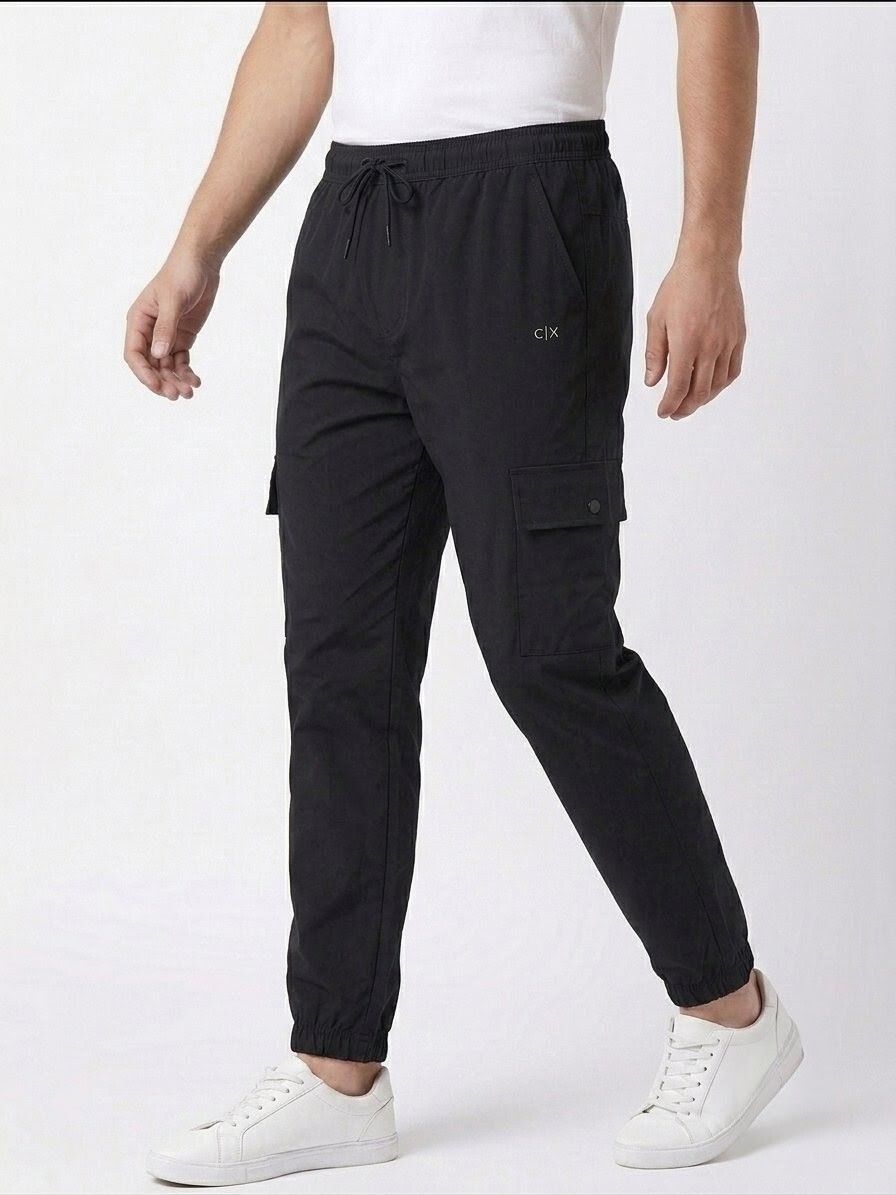 coutrix Men Printed Black Track Pants-picture-11