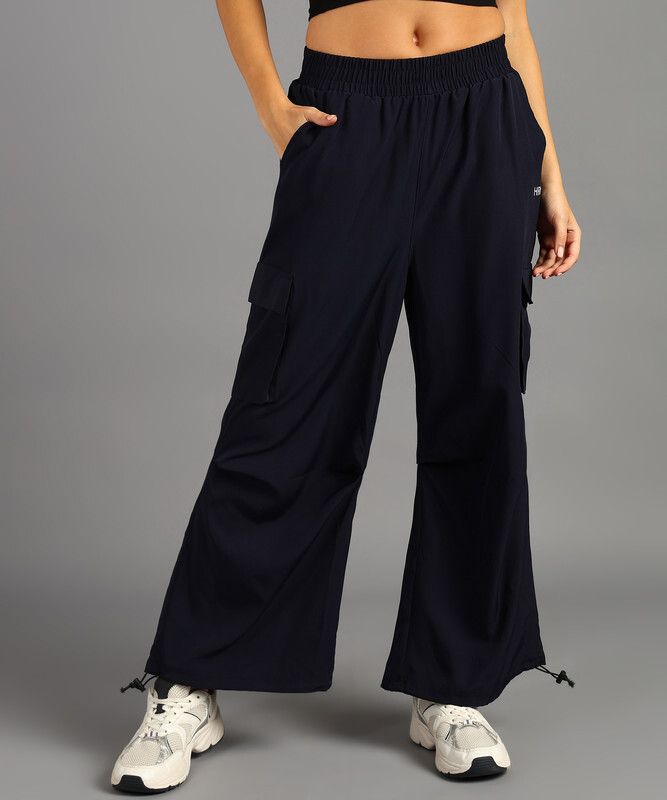 hrx by hrithik roshan Women Solid Dark Blue Track Pants-picture-27