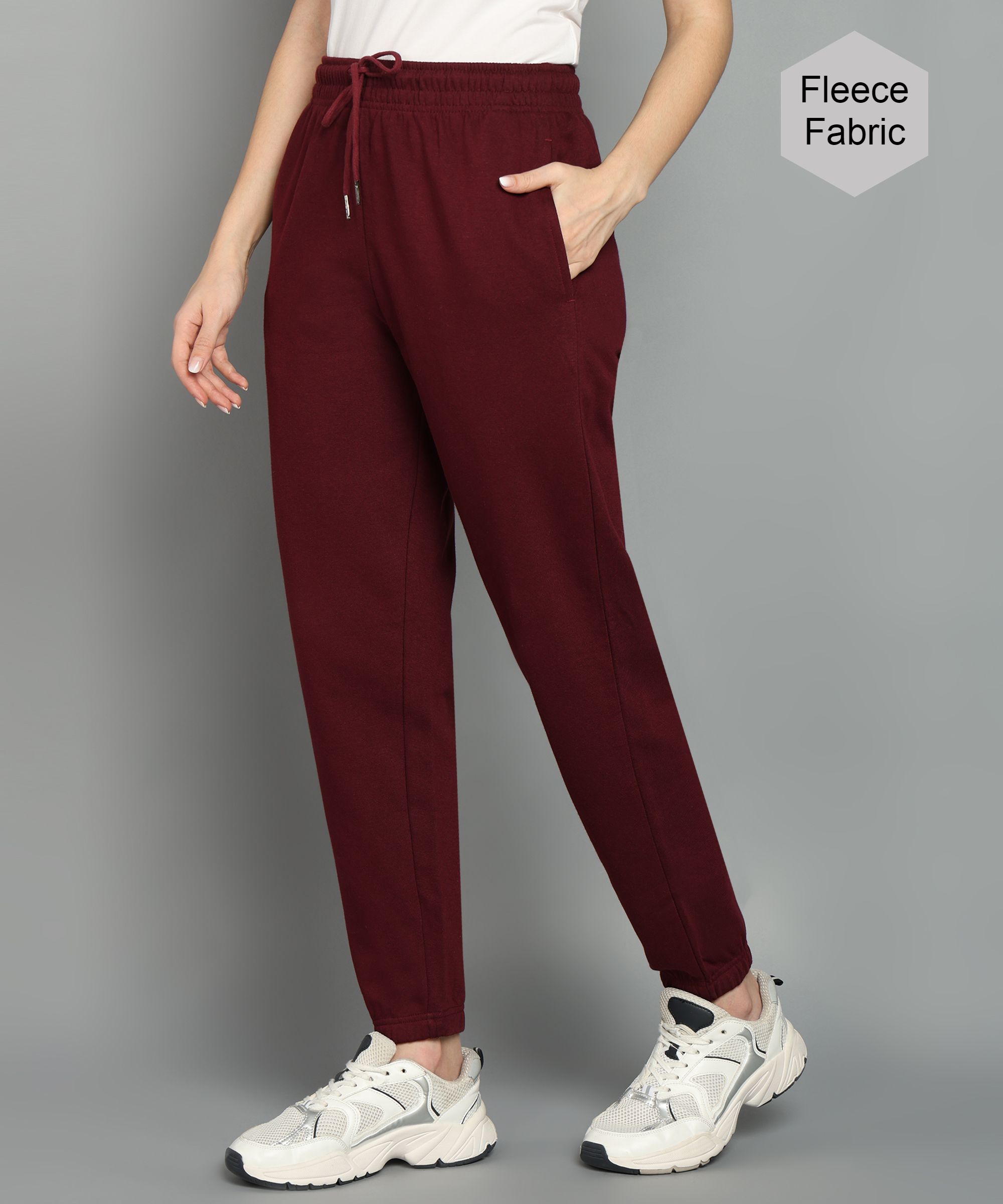 alan jones Women Solid Red Track Pants-picture-18