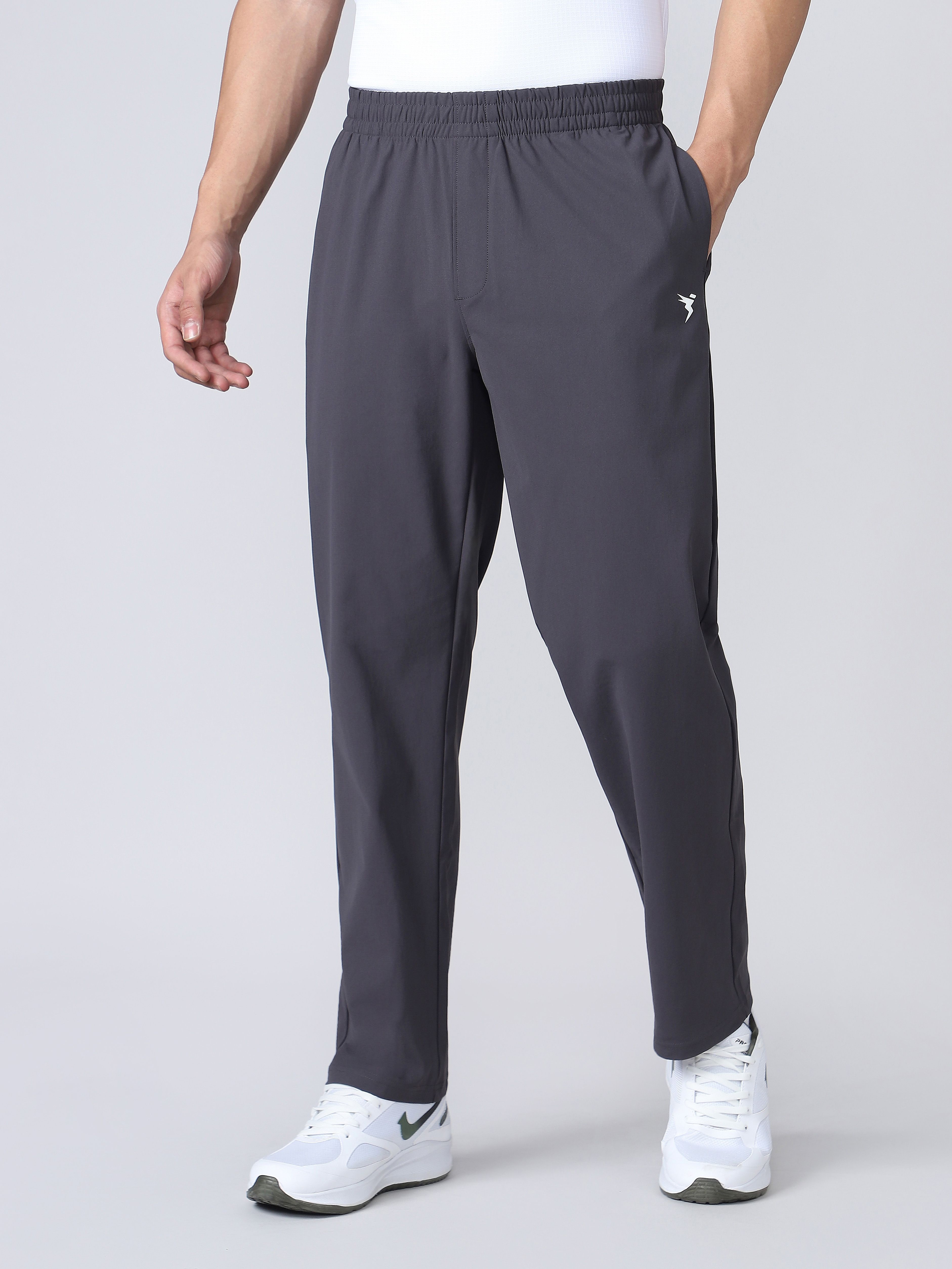technosport Men Solid Grey Track Pants-picture-20