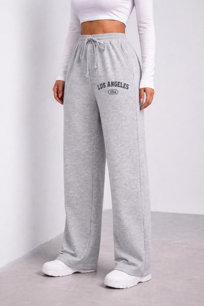 nafrox fashion Women Graphic Print Grey Track Pants-picture-18
